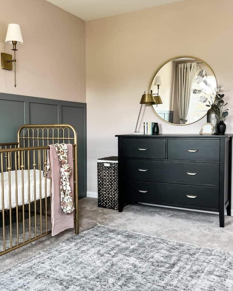 Refinished Dresser in Tricorn Black by Sherwin Williams