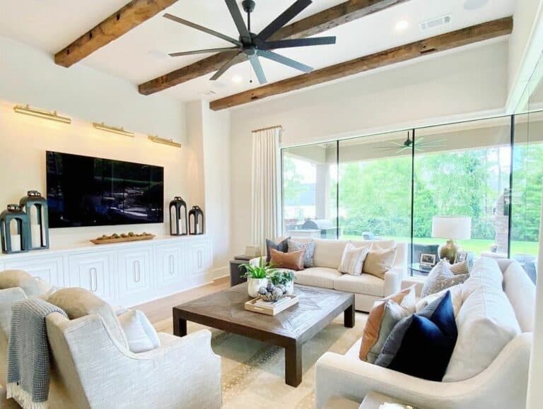 Large Windows Border Modern Living Room