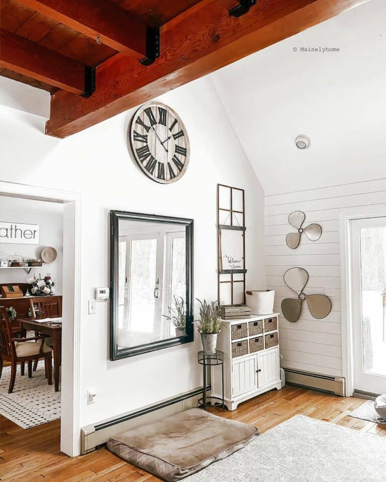 Vintage Décor Beneath Vaulted Ceilings