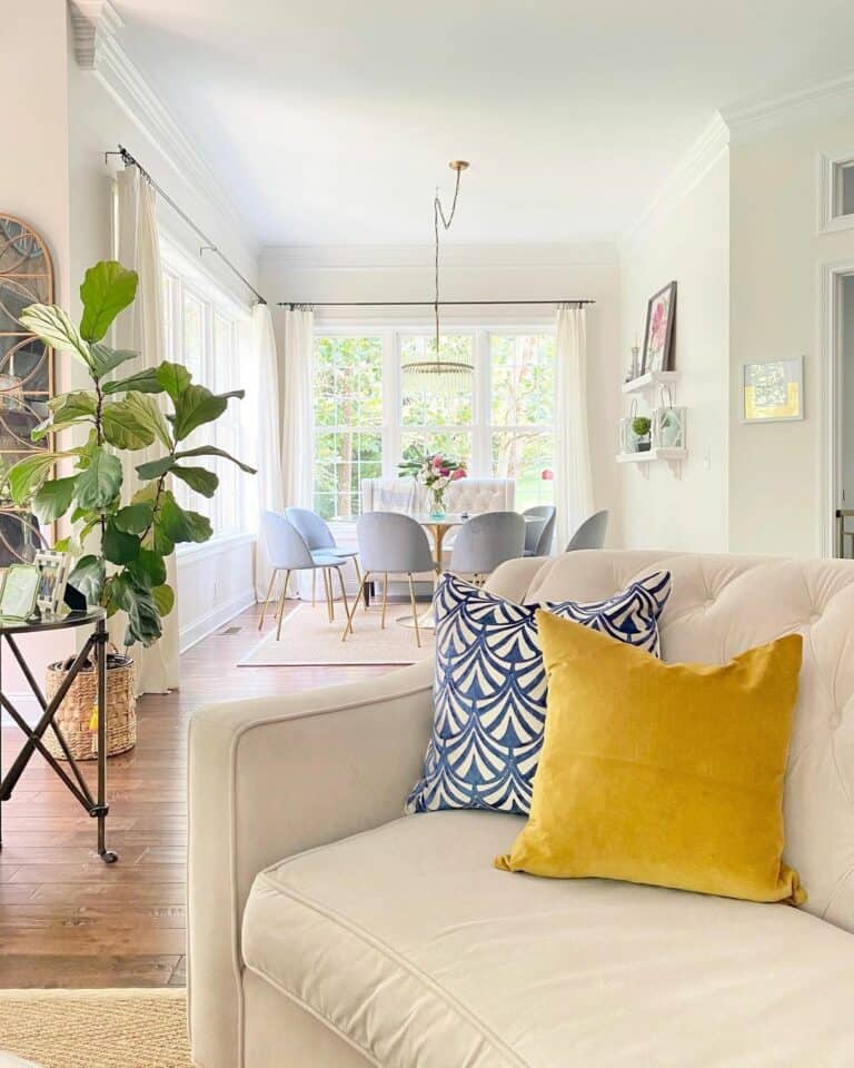 Subtle Color Pops for Coastal Home