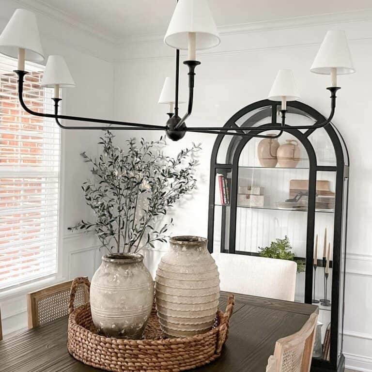 Wainscoting Surrounding a Stylish Dining Room