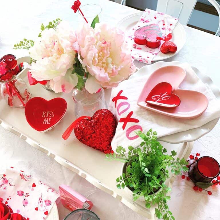 Pink Kitchen Decor Tablescape