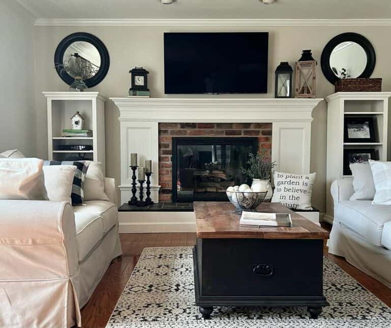 Modern Warm Farmhouse Living Room