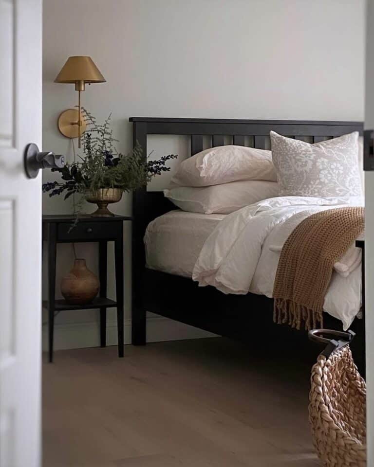 French Bedroom With Mounted Sconce