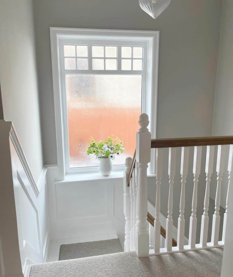 Flowers and a Light Grey Carpet