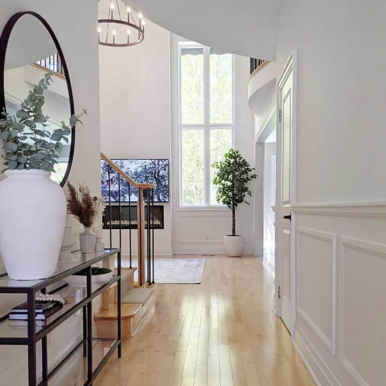 Modern Farmhouse Entryway with Natural Light