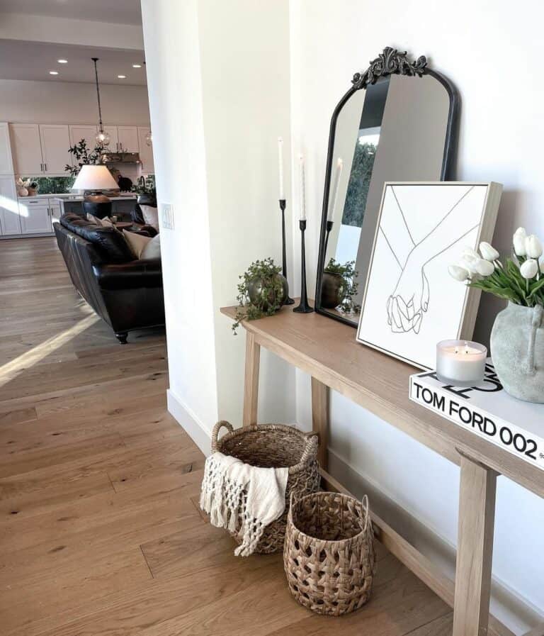 Modern Farmhouse Hallway Design