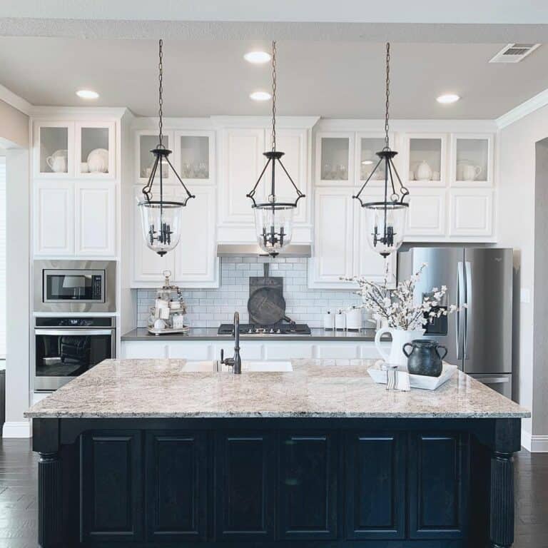 Kitchen Pot Lights With Lantern Island Light Fixtures