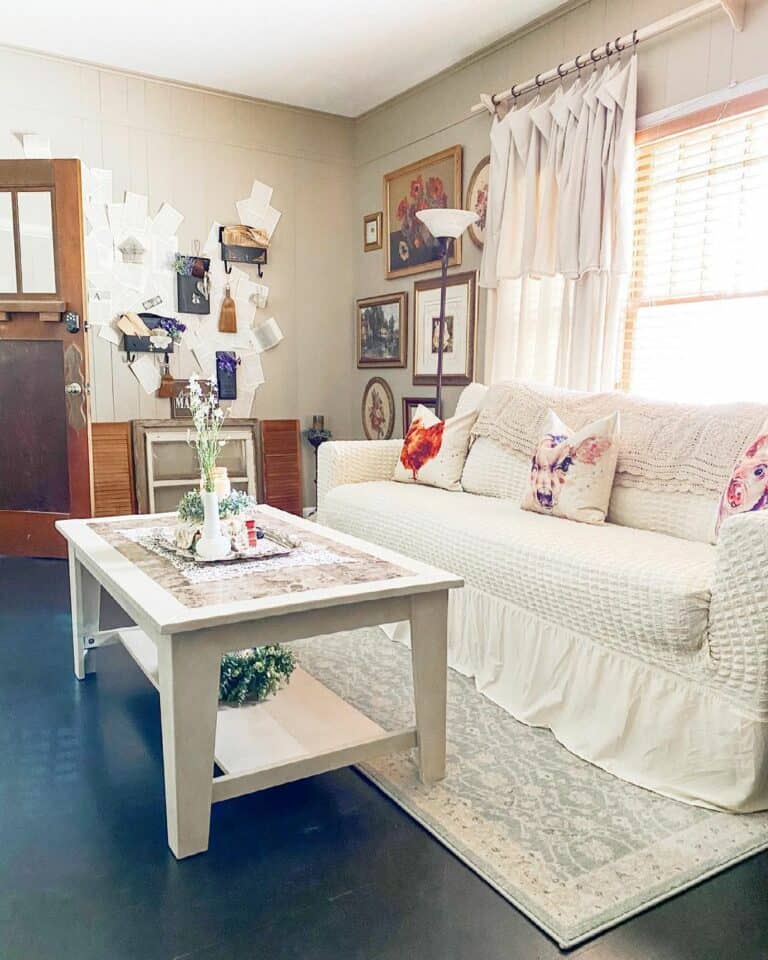 Living Room Window Treatment Ideas With Light Gray Curtains
