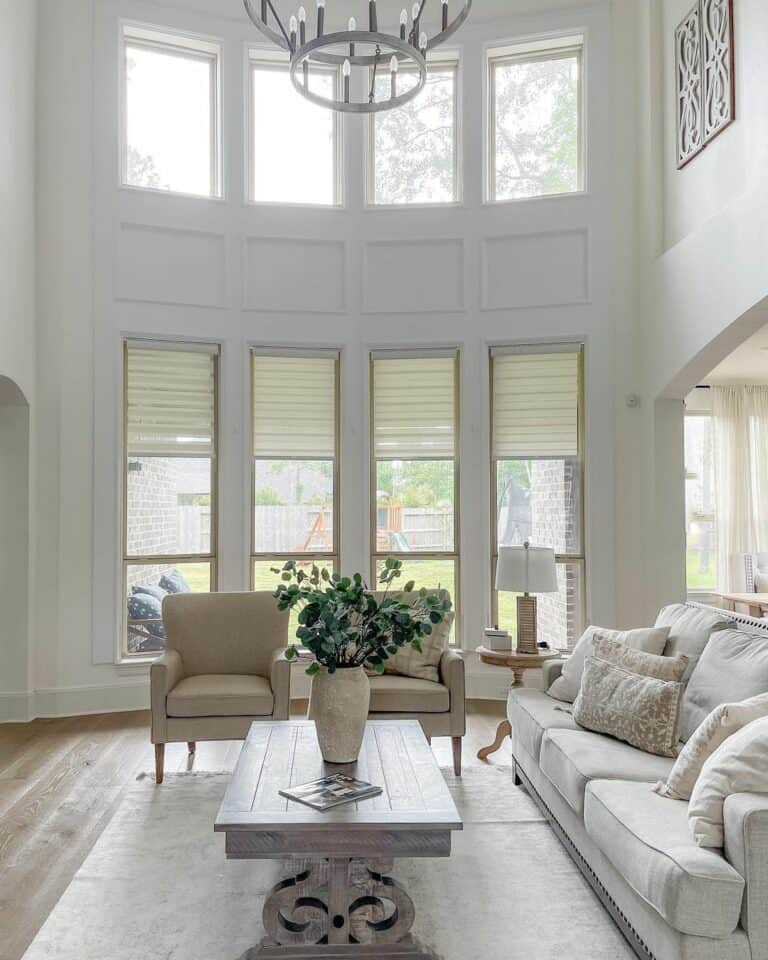 Bright Modern Living Room With Farmhouse Features