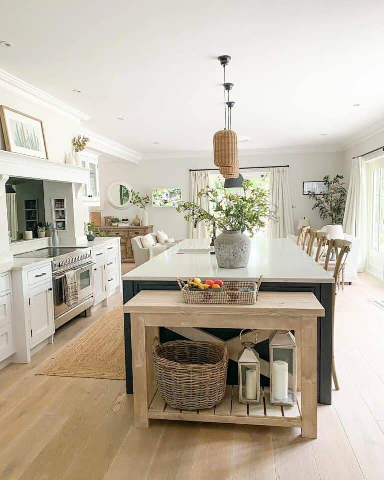 Kitchen With Neutral Wooden Décor