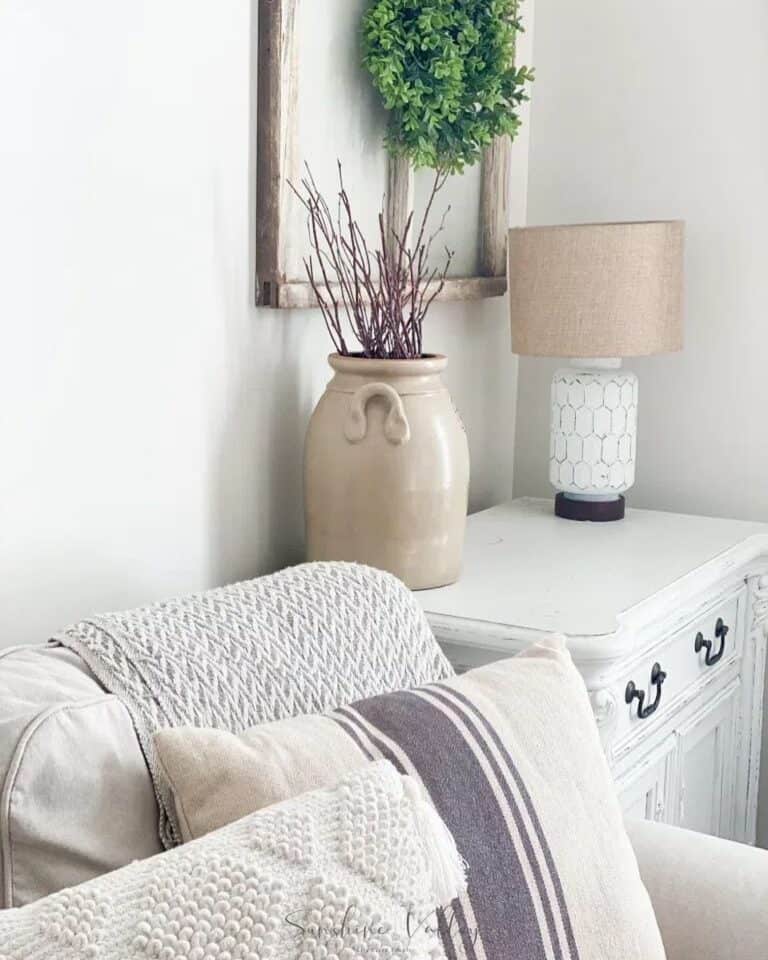 Cool-toned Neutral Living Room Décor