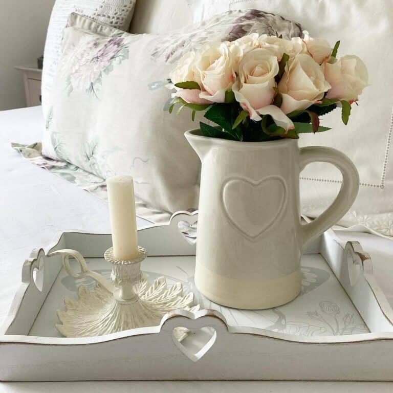 Romantic Bedroom Tray Styling