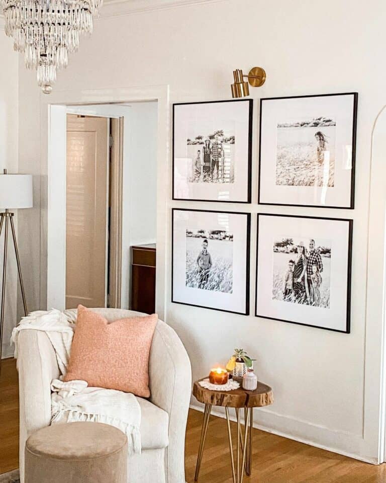 Black and White Photos in Farmhouse Home