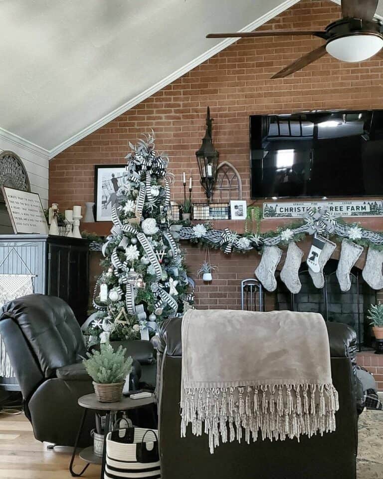 Rustic Brick Accent Wall