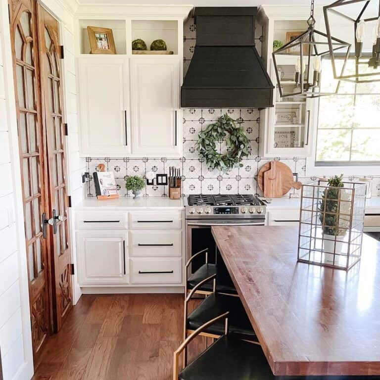 Butcher Block Farmhouse Table