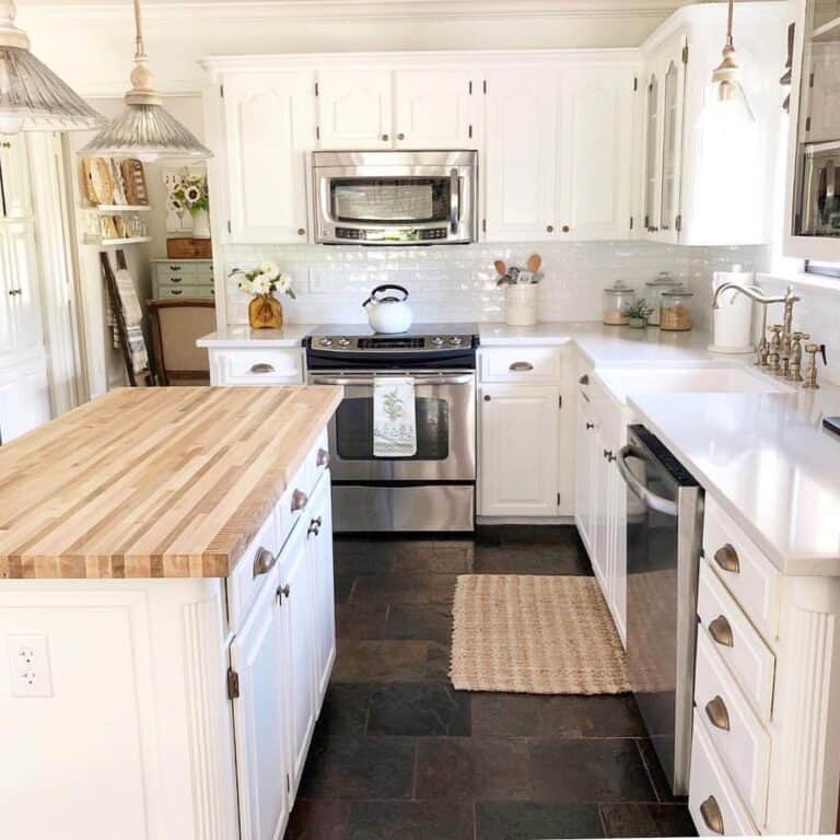 Electric Butcher Block Kitchen Island