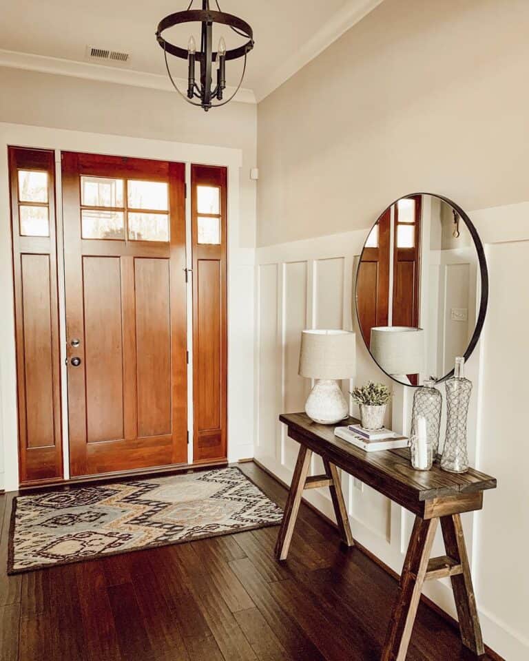 Wood Toned Entrance