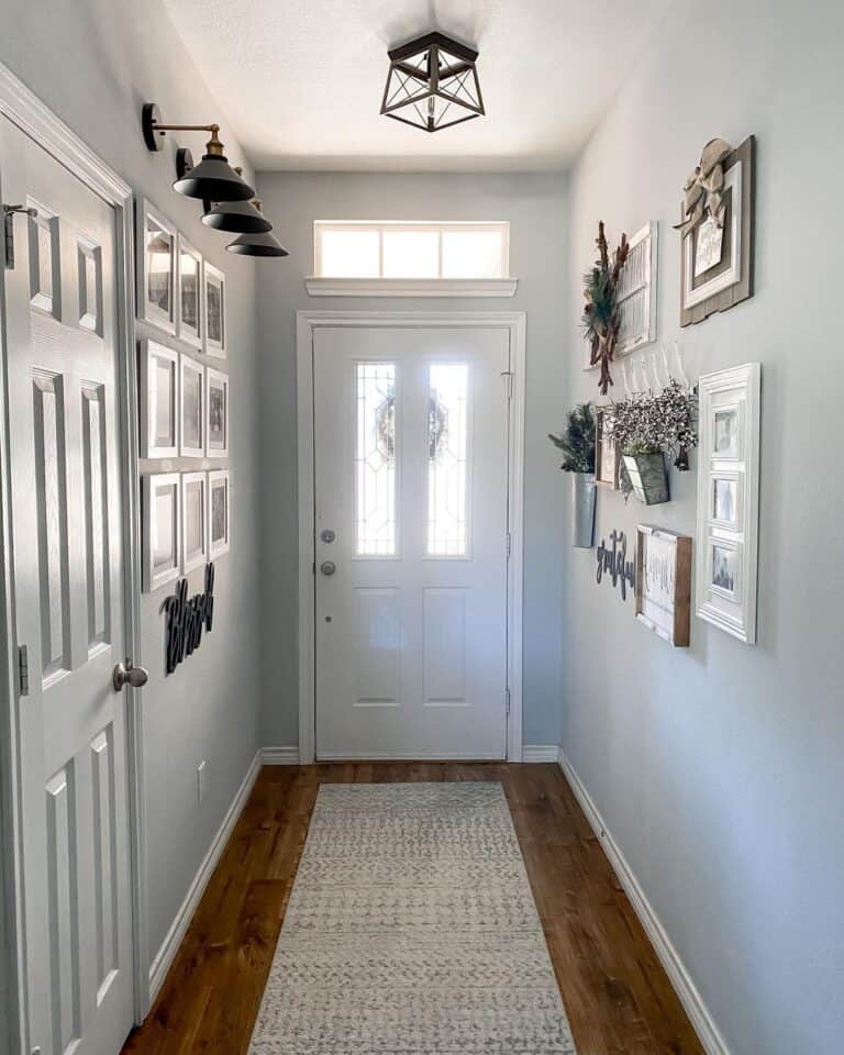 Floral Gallery Wall Entryway
