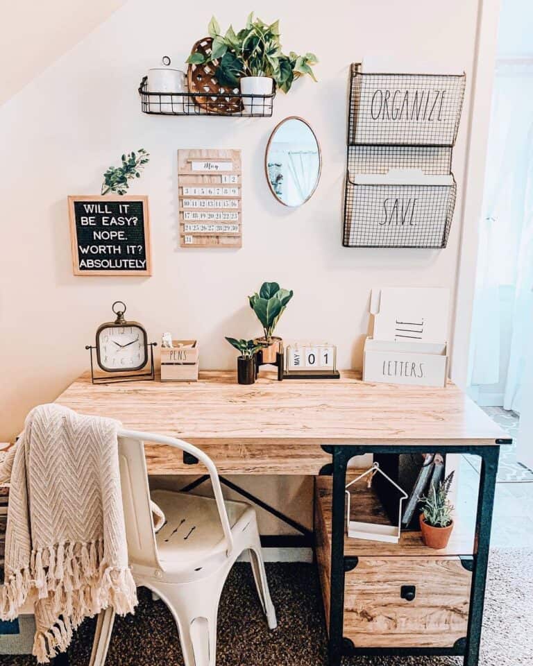 Home Office with Farmhouse Flair