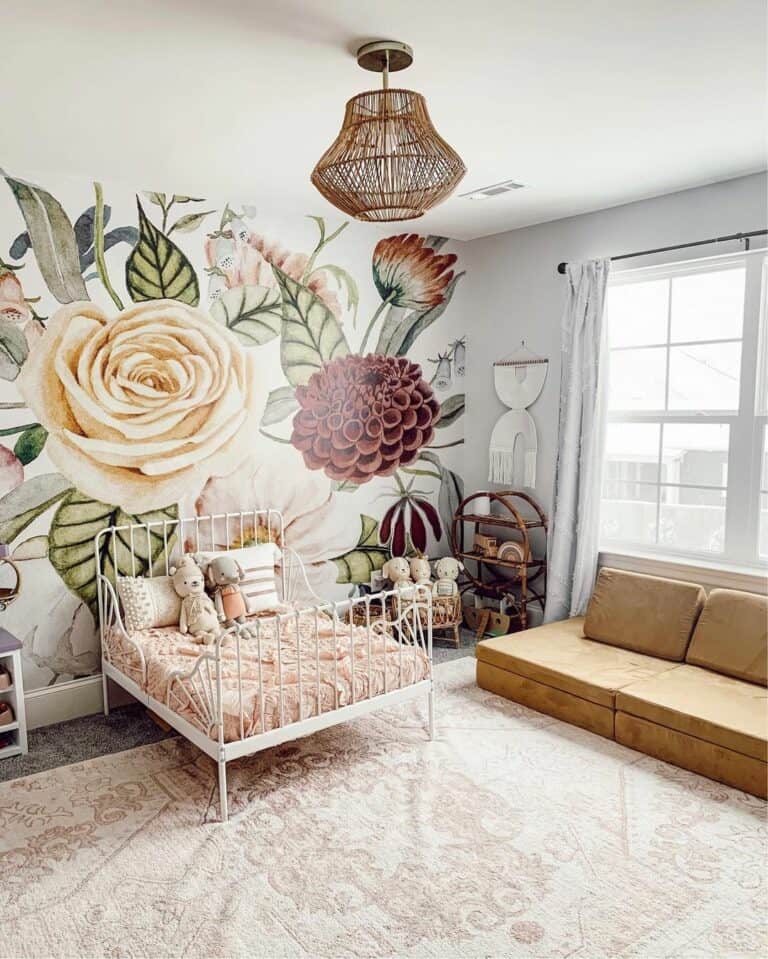 Floor Cushions on a Beige Rug