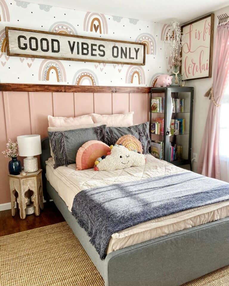 Eclectic Bedroom Accent Wall Ideas