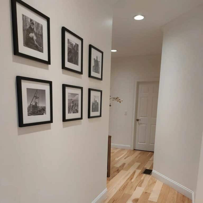 Gallery Wall Illuminated by Pot Lights