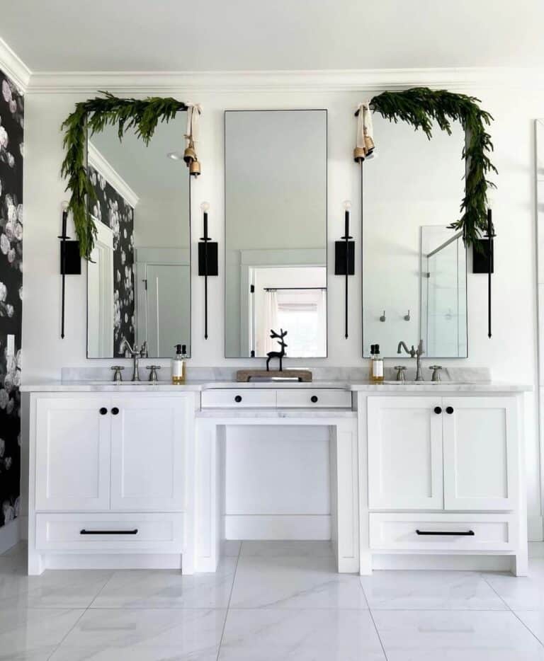 White Vanities With Dressing Table