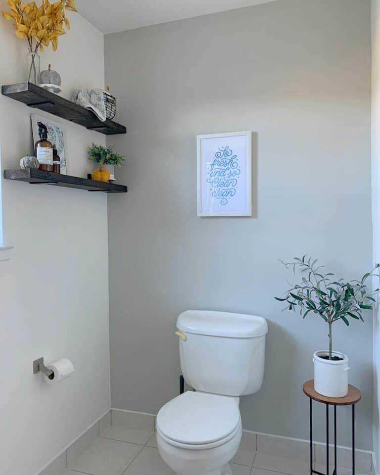 Light Gray Walls and Subtle Fall Décor