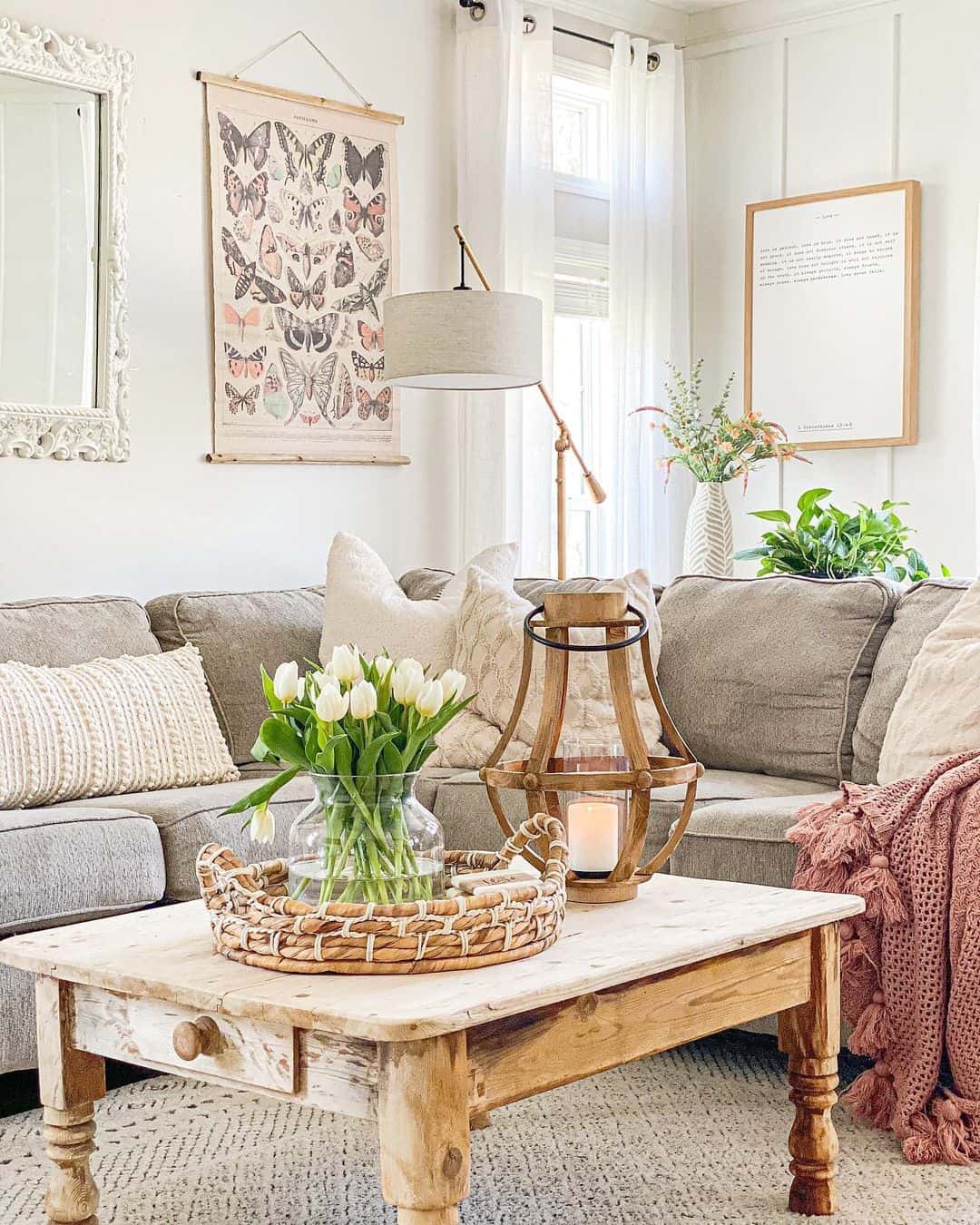 Large Hanging Art Work on Living Room Walls