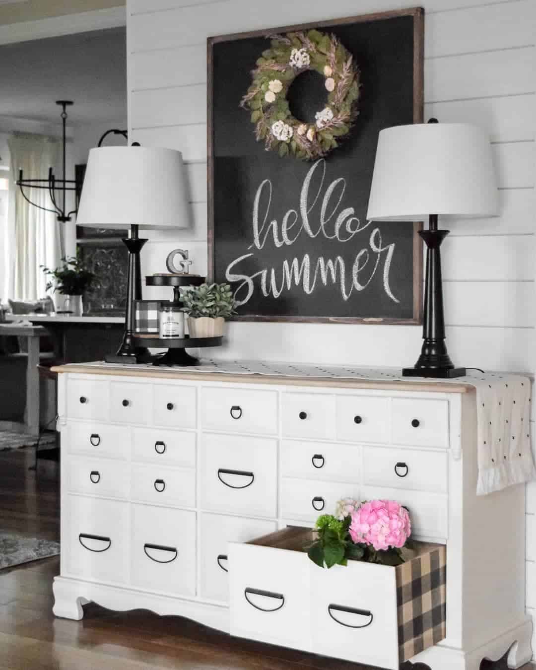 Black and White Shiplap Entryway Ideas