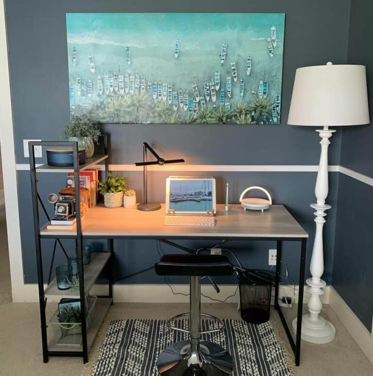 Modest Masculine Home Workspace