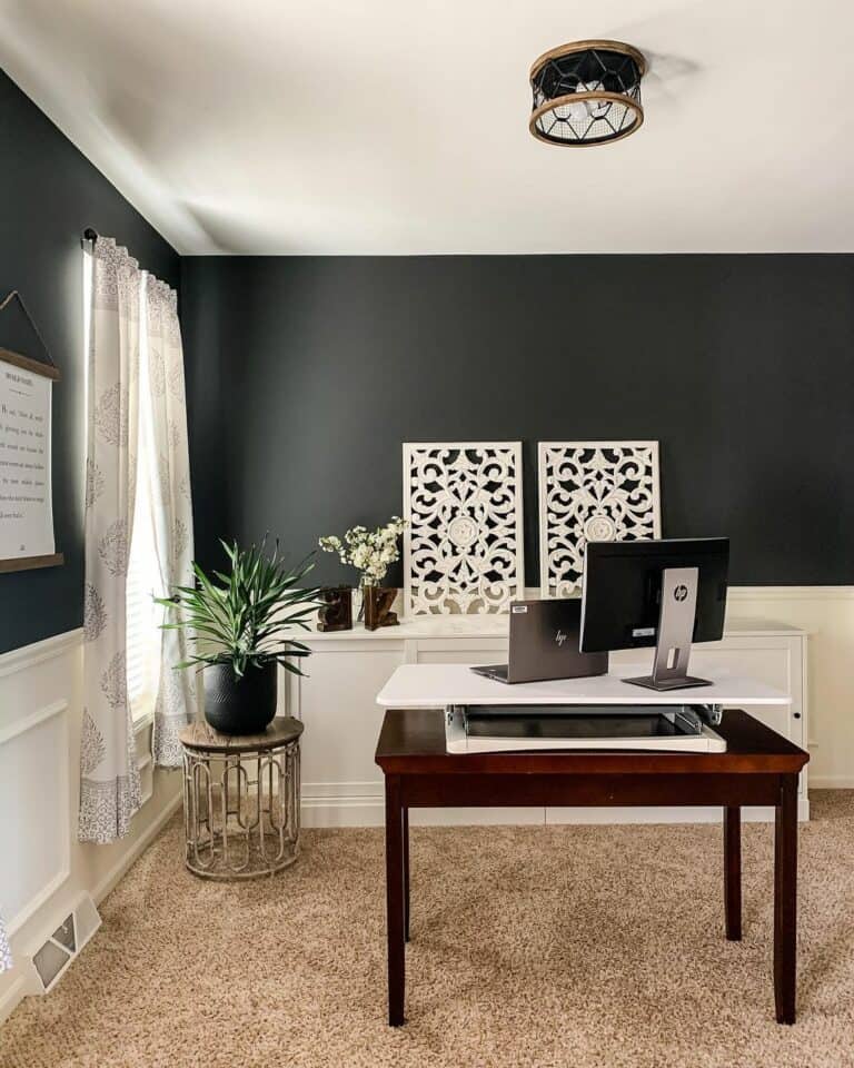 Progressive Homestead Workspace With Mahogany Desk