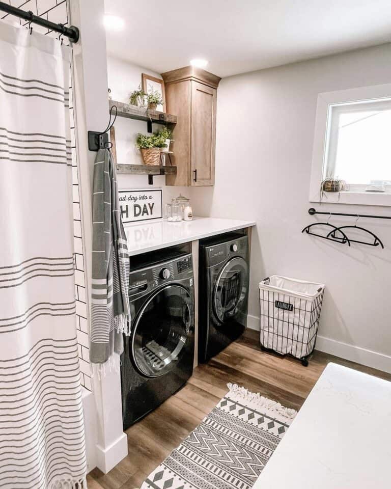 Rustic Charm Laundry Room