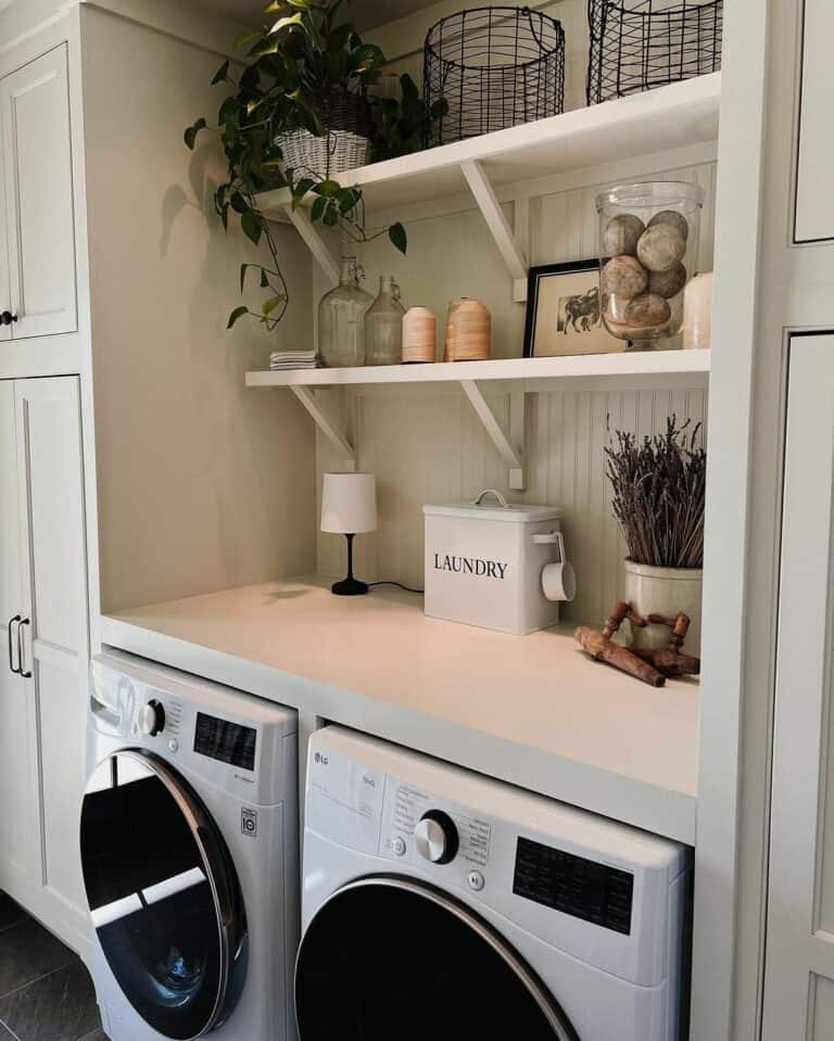 White-Washed Space with Ample Storage