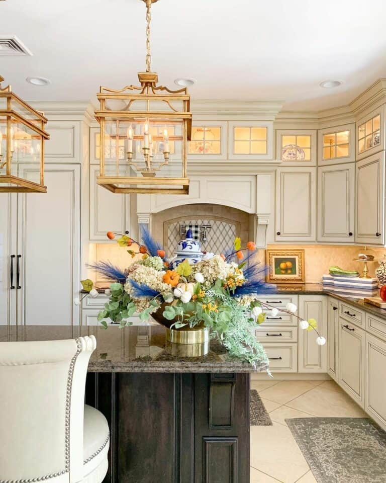 Island Pendant Lights With Supplemental Recessed Lights