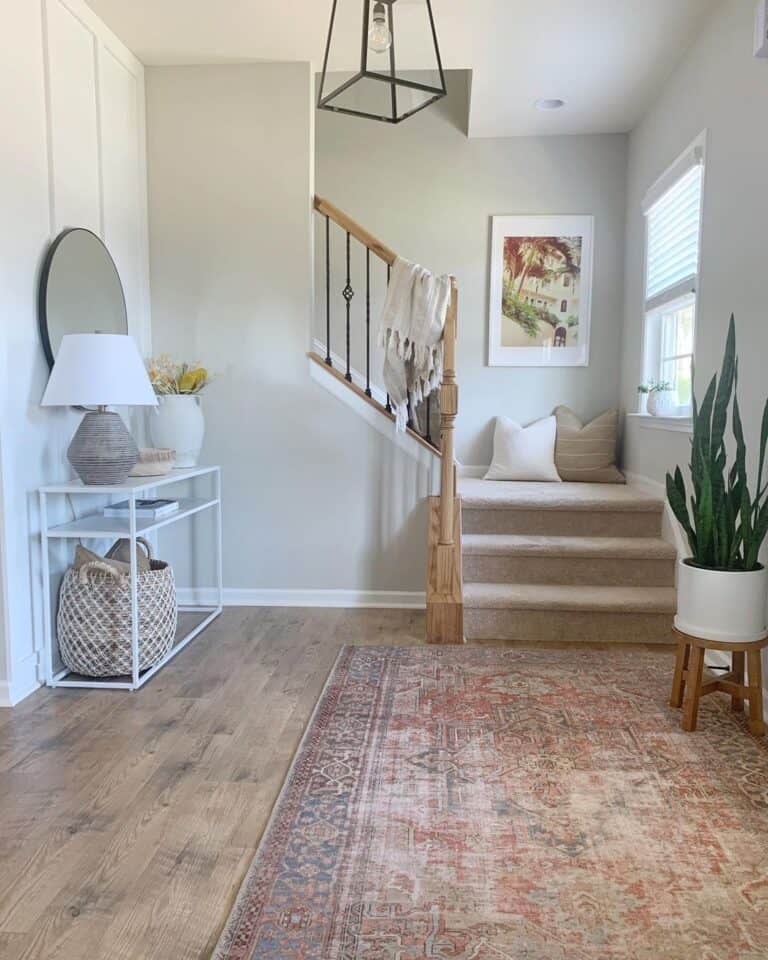 Throw Pillow Staircase Landing Decor
