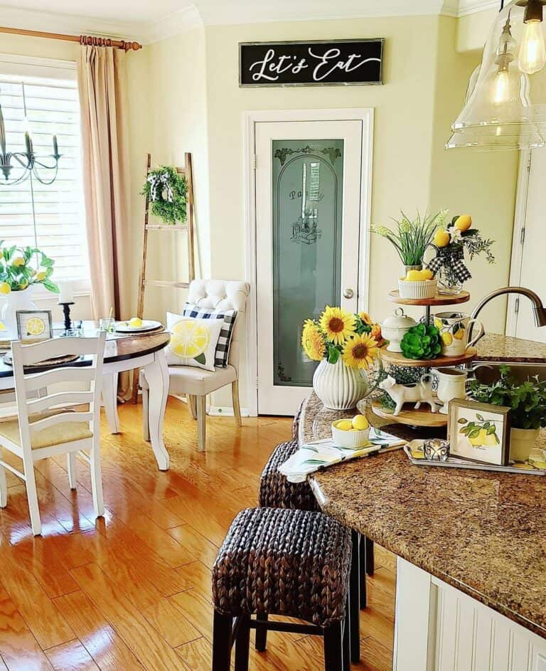 Lemon and Sunflower Décor for Kitchen