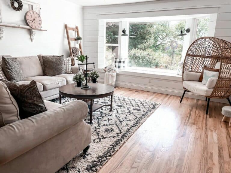 Large Bay Window Accent Wall