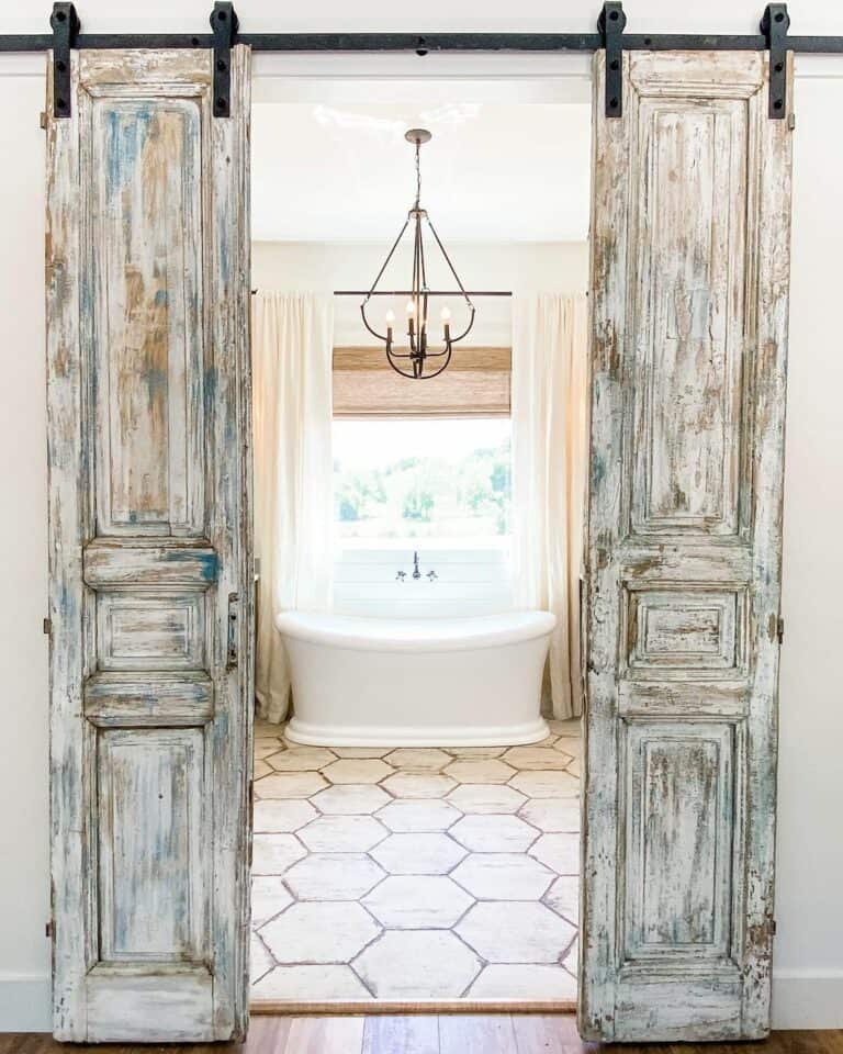 Modern Farmhouse Bathroom Chandelier