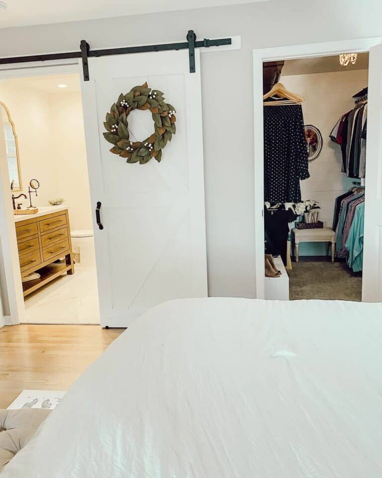 Barn Door in Bathroom