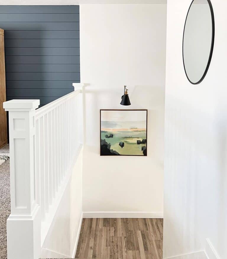 Black and Gold Stairway Wall Sconces