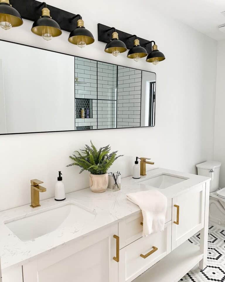 Mosaic Penny Tile Bathroom Floor