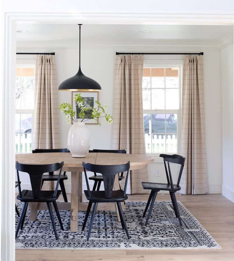 Wooden Oval Extendable Dining Table