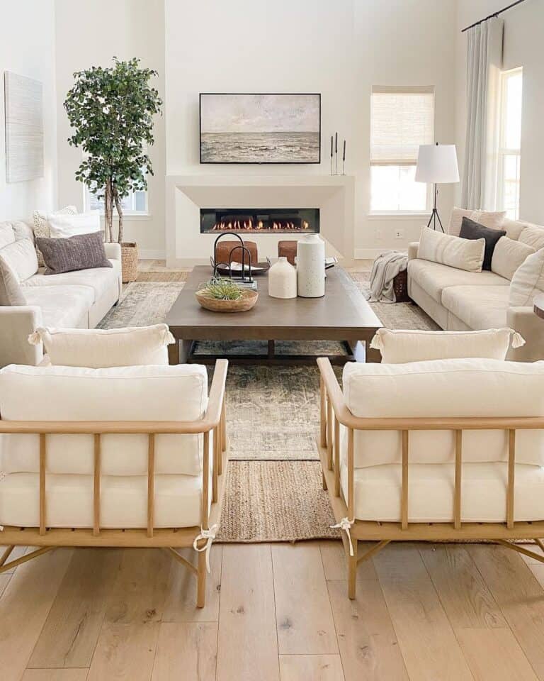 A Simple Landscape in a Modern Living Room
