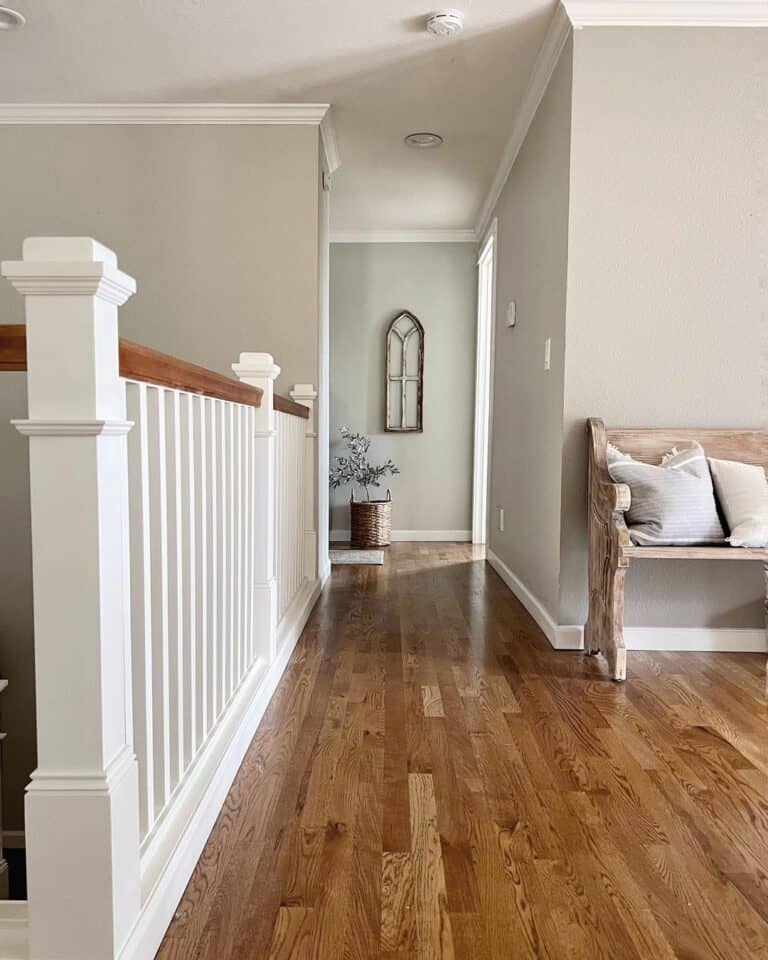 Upstairs Hallway with Recessed Hallway Lighting