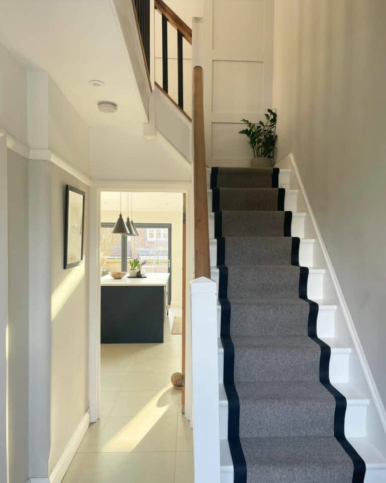Recessed Lighting for Hallway Next to Stairs