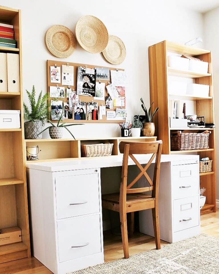 DIY Filing Cabinet Desk