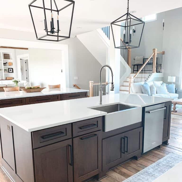 Open Concept Kitchen with Rustic Style