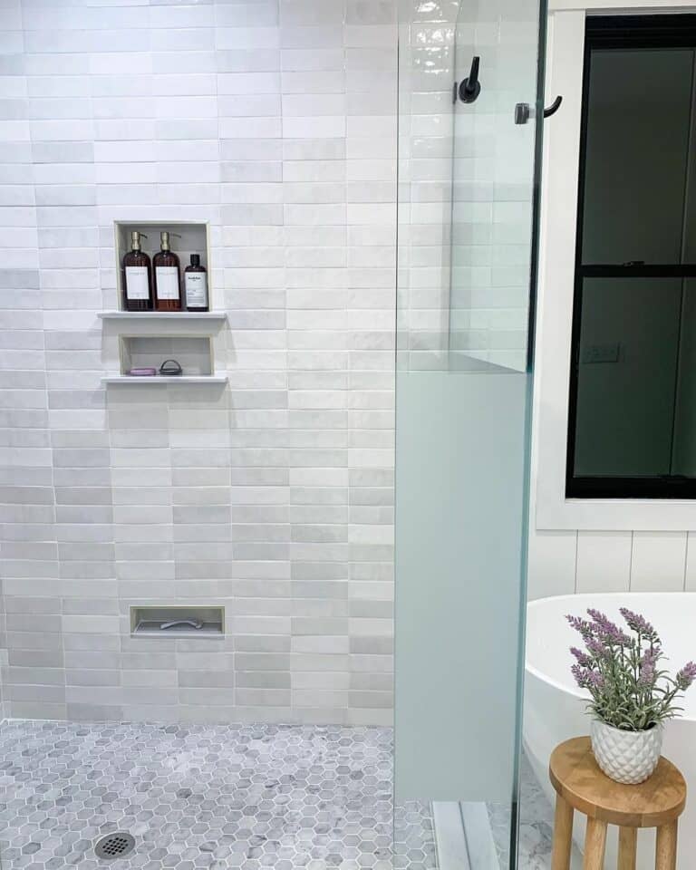 Shaving Niche for Shower